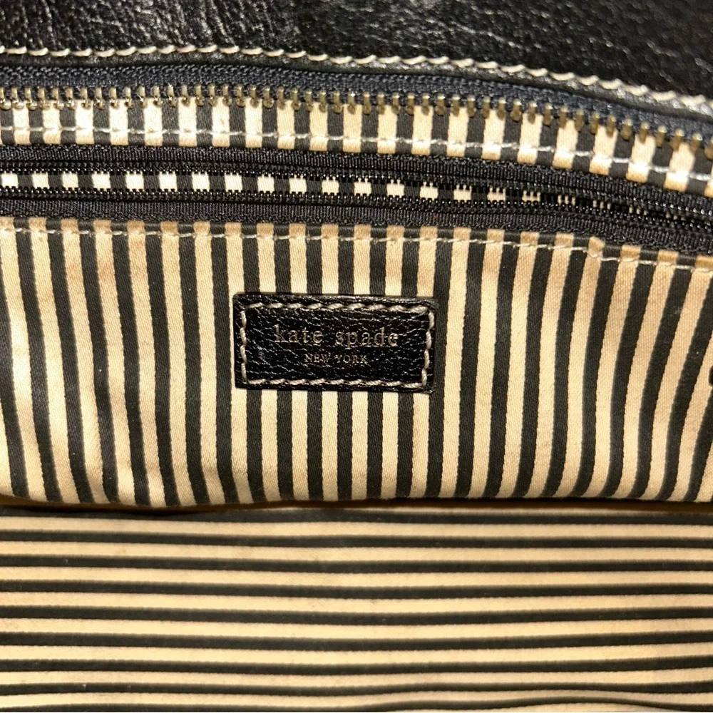 kate spade vtg Black Leather Shoulder Bag - Picture 5 of 5